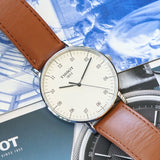 TISSOT T-Classic Everytime Watch 42mm T109610A Silver Dial Wristwatch ALL Original in Box!