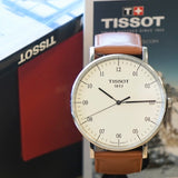 TISSOT T-Classic Everytime Watch 42mm T109610A Silver Dial Wristwatch ALL Original in Box!