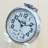 Vintage C. H. Kittle Ripley West VA Swiss Made Railroad Style Pocket Watch 17 Jewels