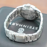 STEINHART Ocean One Vintage GMT Diver Watch Automatic Wristwatch SW330-2 - In Original Double BOX!
