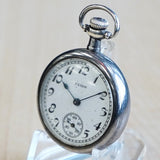1926 ELGIN Ladies Pocket Watch 3/0s Grade 465 15 Jewels 925 Sterling Silver Case
