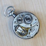 1926 ELGIN Ladies Pocket Watch 3/0s Grade 465 15 Jewels 925 Sterling Silver Case
