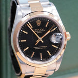 ROLEX Date 15203 34mm Automatic Watch Steel & 18K Gold - Double Box & Papers
