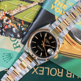ROLEX Date 15203 34mm Automatic Watch Steel & 18K Gold - Double Box & Papers