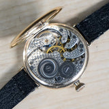 1907 ROCKFORD Trench Watch 0s Grade 180 7 Jewels 14K G.F. Case w/Diamond - RARE