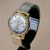 Vintage BENRUS Electronic Technipower Watch Date Indicator Swiss Made Wristwatch
