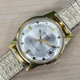 Vintage BENRUS Electronic Technipower Watch Date Indicator Swiss Made Wristwatch