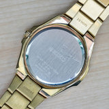 2000 SEIKO Dress Watch SGEE62 Date Indicator 100M Wristwatch ALL Gold S.S. - ALL Original Box & Papers!
