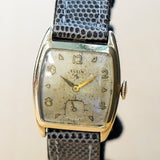 1953 ELGIN Watch Durapower 17 Jewels Grade 683 Wristwatch 10K GF Tonneau Case