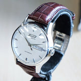 TISSOT Visodate Automatic Watch T019.430 Day/Date 25 Jewels S.S. Wristwatch - Original Tissot Leather Strap