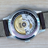 TISSOT Visodate Automatic Watch T019.430 Day/Date 25 Jewels S.S. Wristwatch - Original Tissot Leather Strap