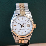 1974 ROLEX Datejust 36 Watch Ref. 1601 Oyster Perpetual Two-Tone Case & Jubilee Bracelet - IN BOX!