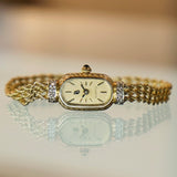 Vintage Ladies Paul Breguette 14K Gold & Diamond Cocktail Watch Swiss Wristwatch