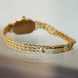 Vintage Ladies Paul Breguette 14K Gold & Diamond Cocktail Watch Swiss Wristwatch