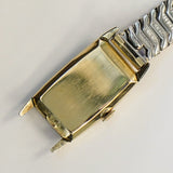 1945 OMEGA Watch 17 Jewels Cal. R17.8 Tank Case Vintage Swiss Wristwatch 14K G.F.
