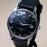 1962 OMEGA Constellation Calendar Watch Ref. 14902 Cal. 561 Black "Pie-Pan" Dial - IN BOX!