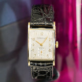 1940s Tiffany & Co. Wristwatch 14K Gold Tank Case by Concord Watch Co.