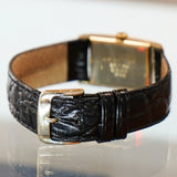 1940s Tiffany & Co. Wristwatch 14K Gold Tank Case by Concord Watch Co.