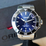 ORIS Aquis Date Watch 733 7730 Dive Automatic Wristwatch S.S. - ALL Original - Double Box & Papers
