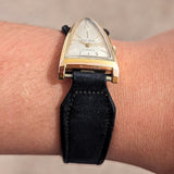 PIERRE DUVILLE “A Parabolic Watch” 17 Jewels Triangle Vintage Wristwatch