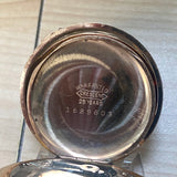 1905 ELGIN Ladies Pocket Watch Hunter Case 0s 7 Jewels Grade 320 Fancy Engraved Decorative Case