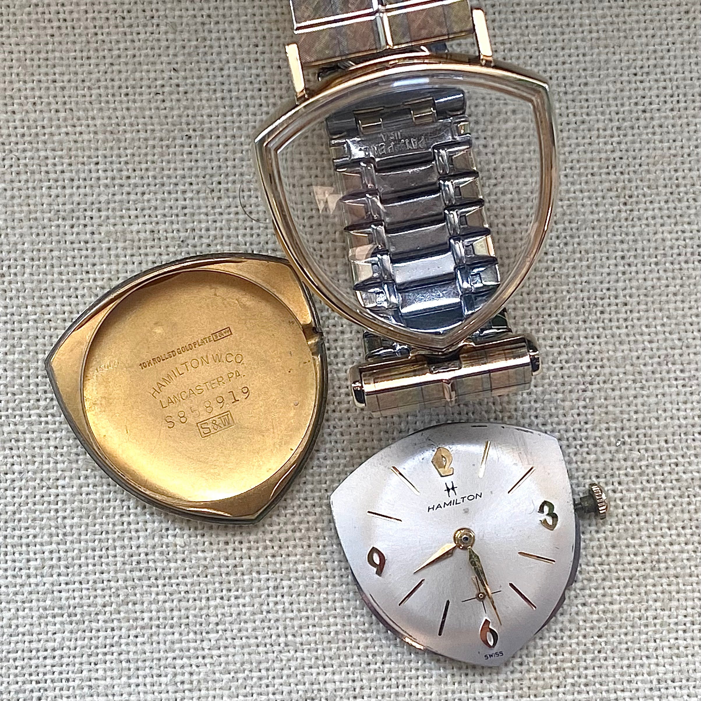 Hamilton Thor 1963 HAMILTON Thor II Asymmetric Watch Cal. 686 Original S.S. JB Champ ...