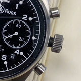 BELL & ROSS Vintage 126 Military Watch Automatic Chronograph Wristwatch - 126.A-S12199 Double Box & Papers