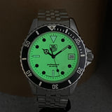 Vintage TAG HEUER 1000 Night Diver Watch 980.113D Date Indicator Wristwatch Original Bracelet ALL S.S. - In Box!