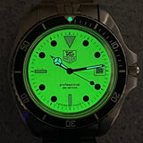 Vintage TAG HUER 1000 Night Diver Watch 42mm 980.032N Jumbo Lume Dial - Original Bracelet - Double Box!