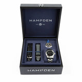 HAMPDEN MODEL 1: Burnham Automatic Watch Power Reserve & Date Indicator Wristwatch