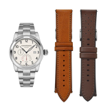 HAMPDEN MODEL 1: Burnham Automatic Watch Power Reserve & Date Indicator Wristwatch