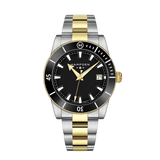 HAMPDEN MODEL 3: Sandburg Diver’s Watch 100M Date Indicator Stainless Steel Wristwatch