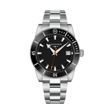 HAMPDEN MODEL 3: Sandburg Diver’s Watch 100M Date Indicator Stainless Steel Wristwatch