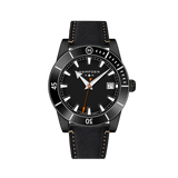 HAMPDEN MODEL 3: Sandburg Diver’s Watch 100M Date Indicator Stainless Steel Wristwatch