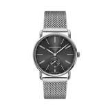 HAMPDEN MODEL 4: Dixon Watch Round Case & Wire Lugs Date Indicator 2-Tone Stainless Steel Wristwatch