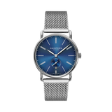 HAMPDEN MODEL 4: Dixon Watch Round Case & Wire Lugs Date Indicator 2-Tone Stainless Steel Wristwatch