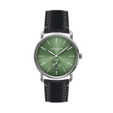 HAMPDEN MODEL 4: Dixon Watch Round Case & Wire Lugs Date Indicator 2-Tone Stainless Steel Wristwatch