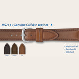 MS714 - Genuine Calfskin Leather - Hadley Roma Watch Strap