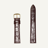 MS719 - Alligator Grain Genuine Leather - Hadley Roma Watch Strap