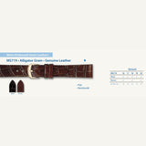 MS719 - Alligator Grain Genuine Leather - Hadley Roma Watch Strap