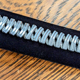 Vintage JB CHAMPION U.S.A. 17mm Watch Bracelet Center Scissor Expansion Band ALL Stainless-Steel