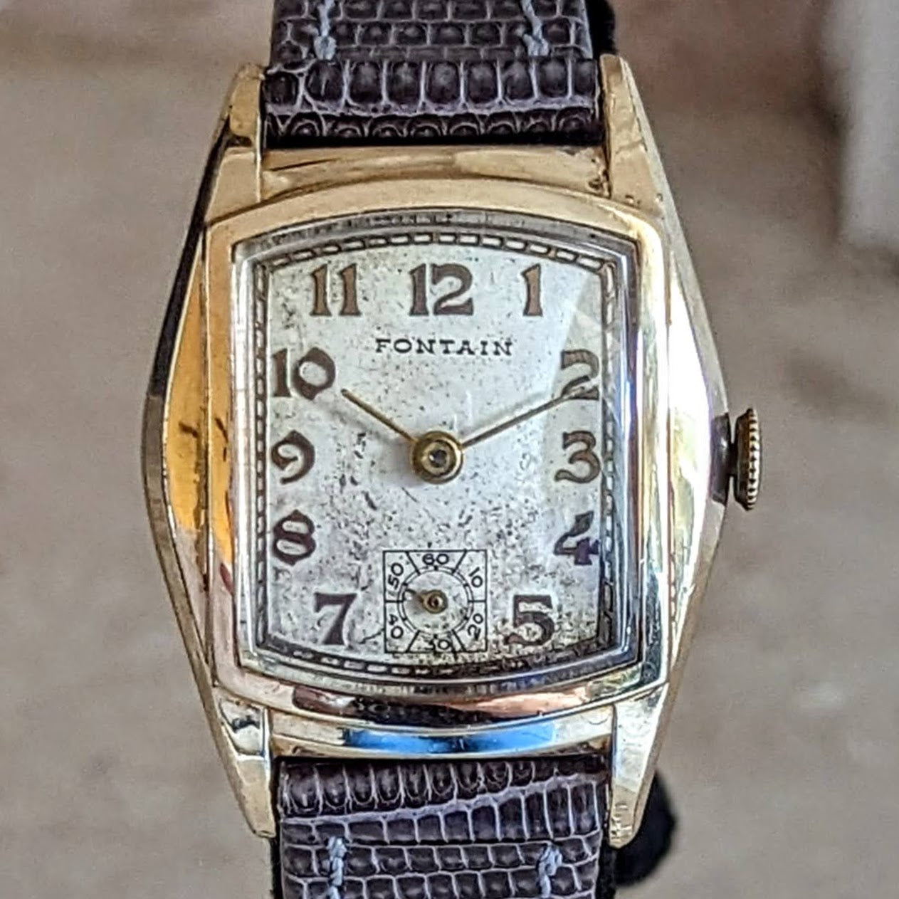 FONTAIN Wristwatch by Helbros Watch Co. 7 Jewels Cal. 111 Swiss Made Watch