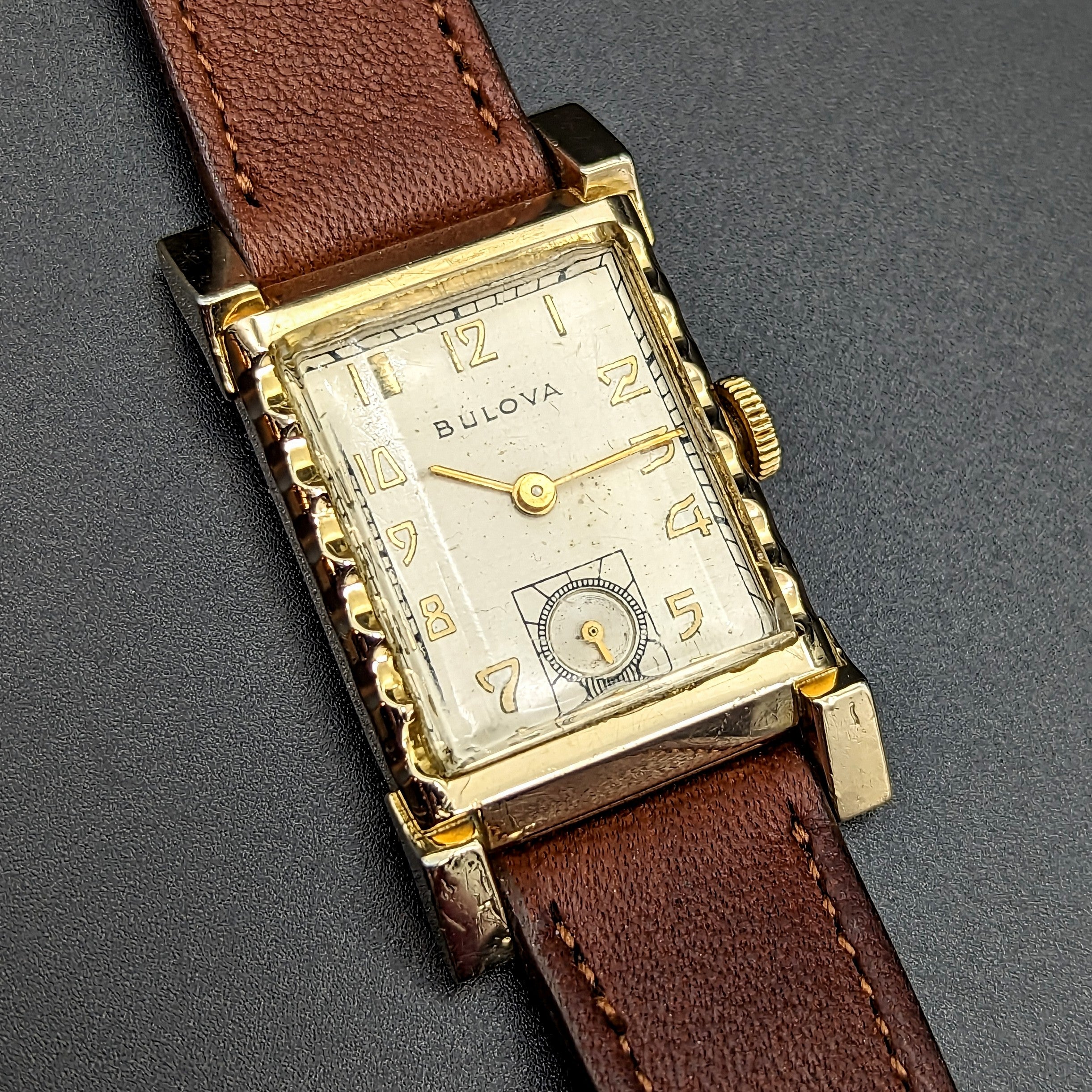 1948 BULOVA “His Excellency LL” Wristwatch 21 Jewels U.S.A. Made Watch
