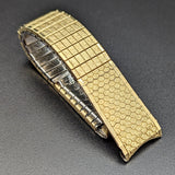 1950s SPEIDEL 17mm Flex Watchband Center Scissor Expansion Bracelet 10K GF