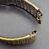 1950s SPEIDEL 17mm Flex Watchband Center Scissor Expansion Bracelet 10K GF