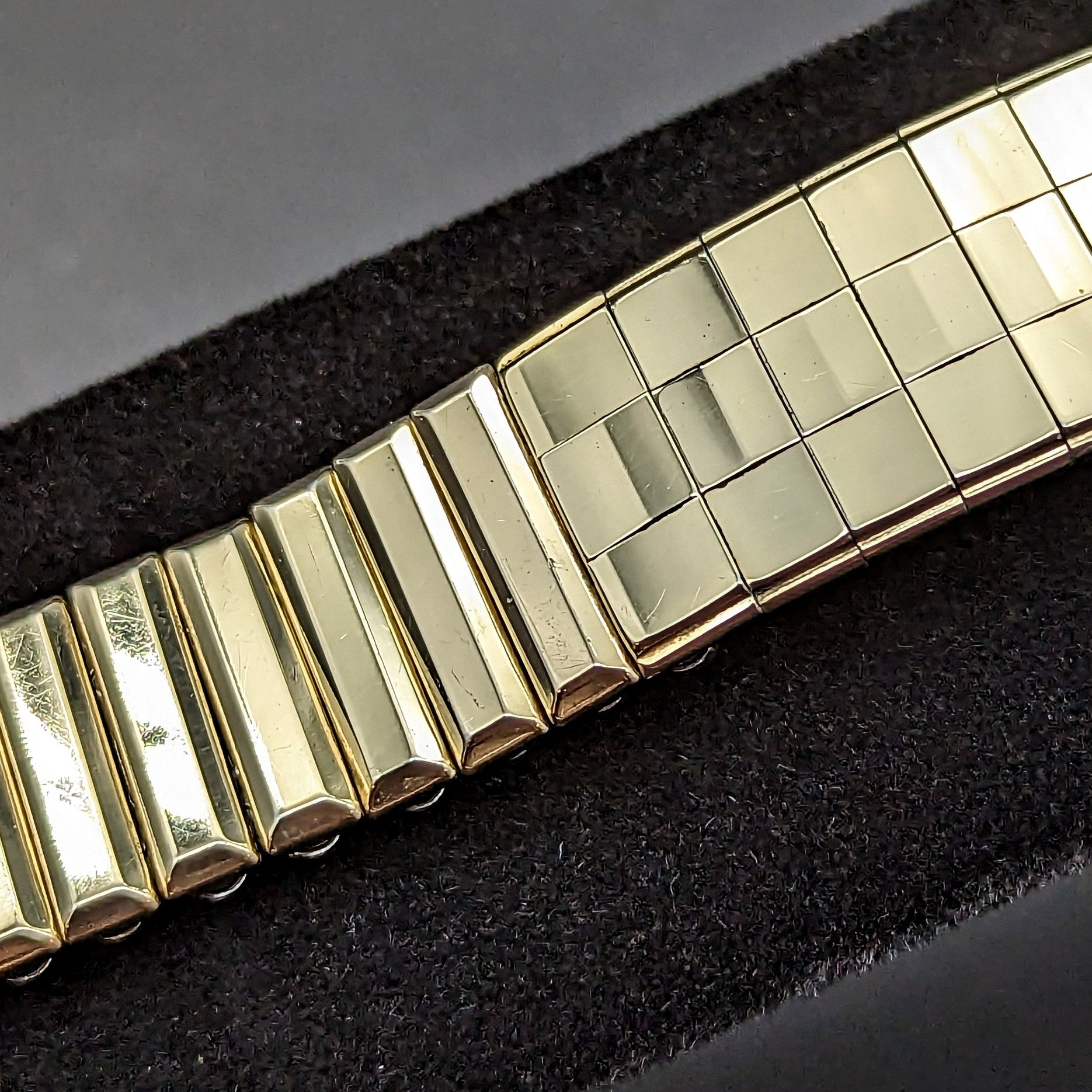Rare KREISLER 17.5mm Watchband Center Scissor Expansion Vintage Bracelet