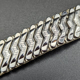 Rare KREISLER 17.5mm Watchband Center Scissor Expansion Vintage Bracelet