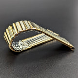 Rare KREISLER 19mm Watchband Center Scissor Expansion 10K GF Vintage Bracelet