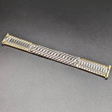 Rare KREISLER 19mm Watchband Center Scissor Expansion 10K GF Vintage Bracelet