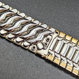 Rare KREISLER 19mm Watchband Center Scissor Expansion 10K GF Vintage Bracelet